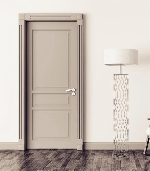 Bespoke panelled wooden door