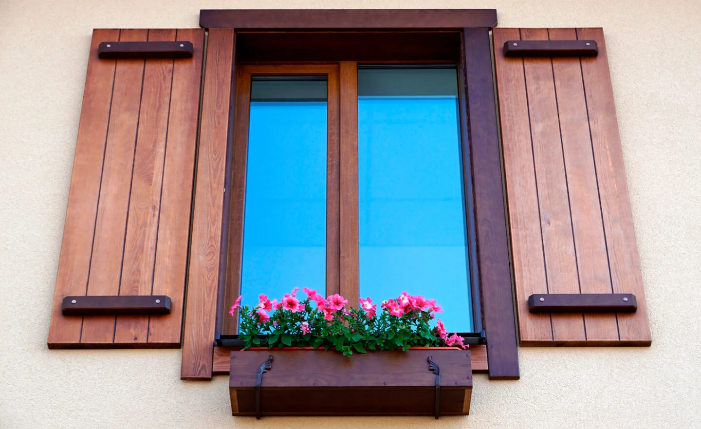 Timber casement window detail crafted in London