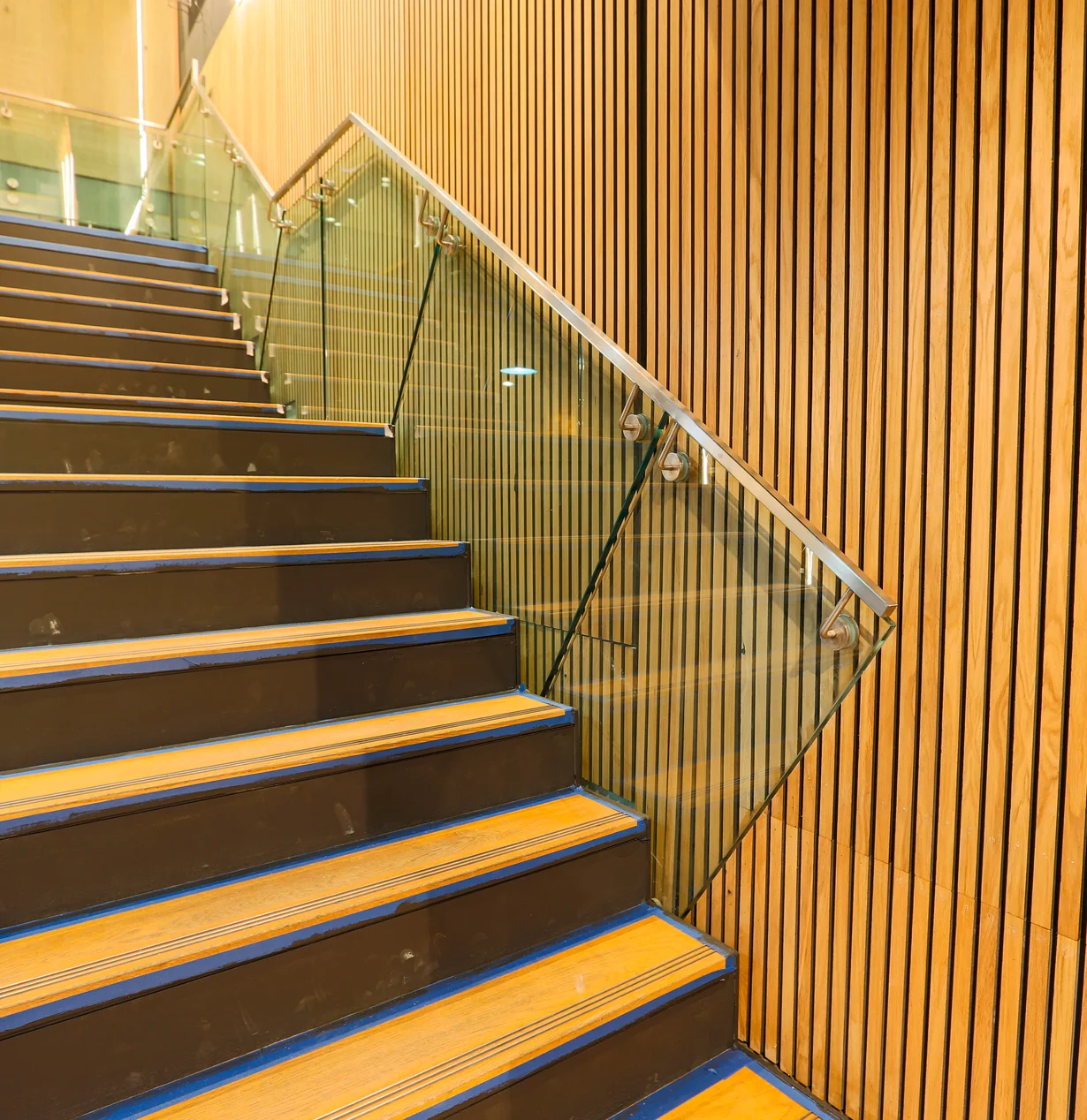 Commercial joinery staircase detail