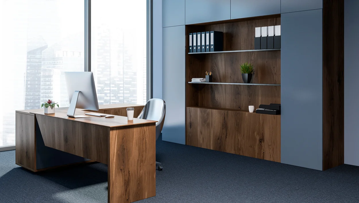 Commercial joinery executive office desk