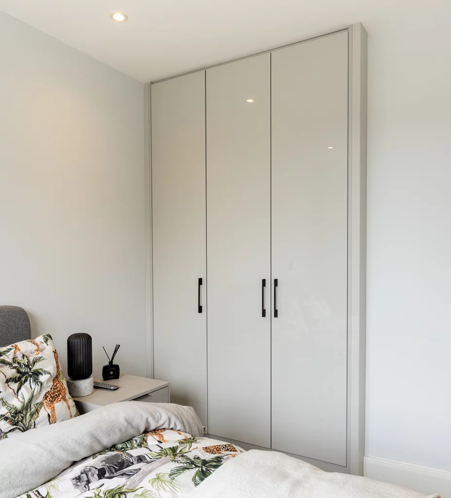 White built-in wardrobe